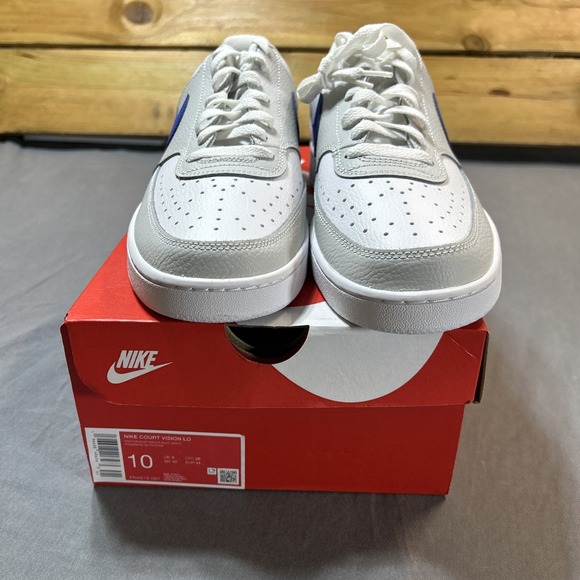 Nike Court Vision Low Photon Dust Racer Blue Mens Size 10 - Picture 4 of 10